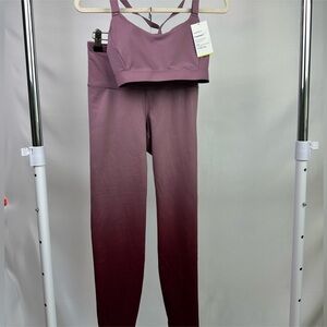 Old Navy Active Powersoft Sports Bra & Elevate Ombre Legging Set SZ Small